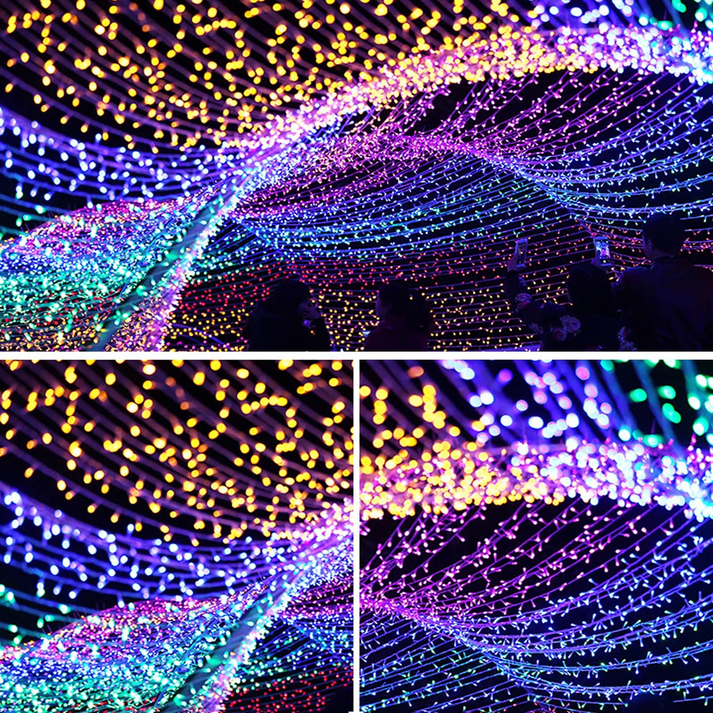Koxly 2 Pack Battery Operated String Lights, Remote Timer, Waterproof, 8 Modes, 16.4Ft, Blue For Indoor Outdoor Decorations