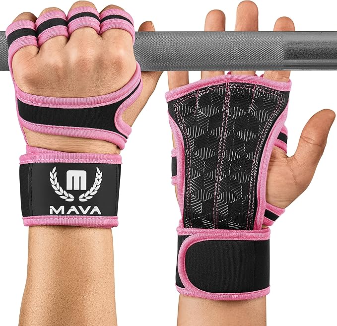 Mava Sports Weight Lifting Gloves with Wrist Support, Work Out Gloves, Gym Gloves - Great for Cross Training, Pull Ups, Ca...