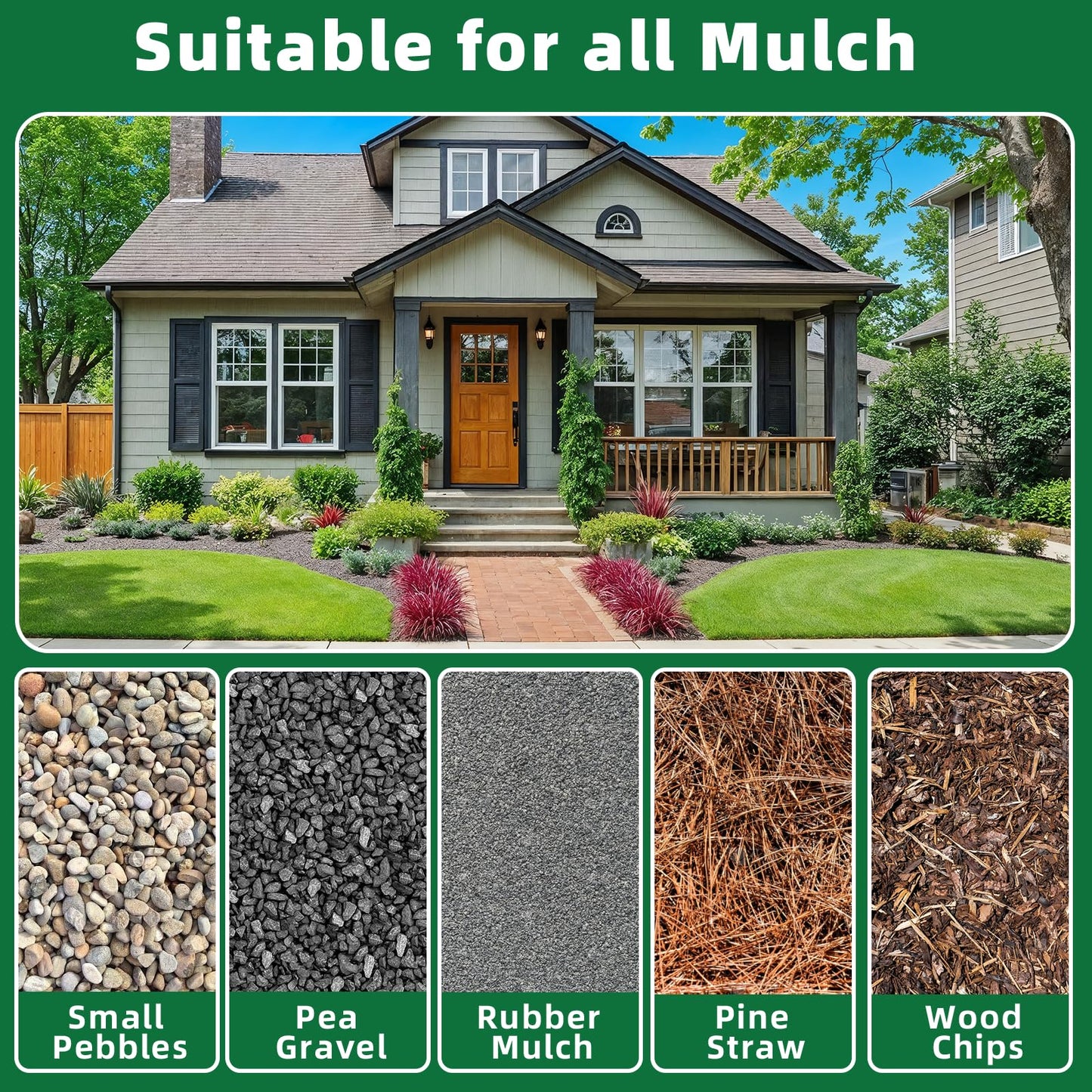 Rock Glue for Landscaping - 2 Gallon Mulch Glue, Gravel Binder & Stone Adhesive, Fast-Dry, Non-Toxic, Weather-Resistant for Patios, Garden, Walkways and Paths