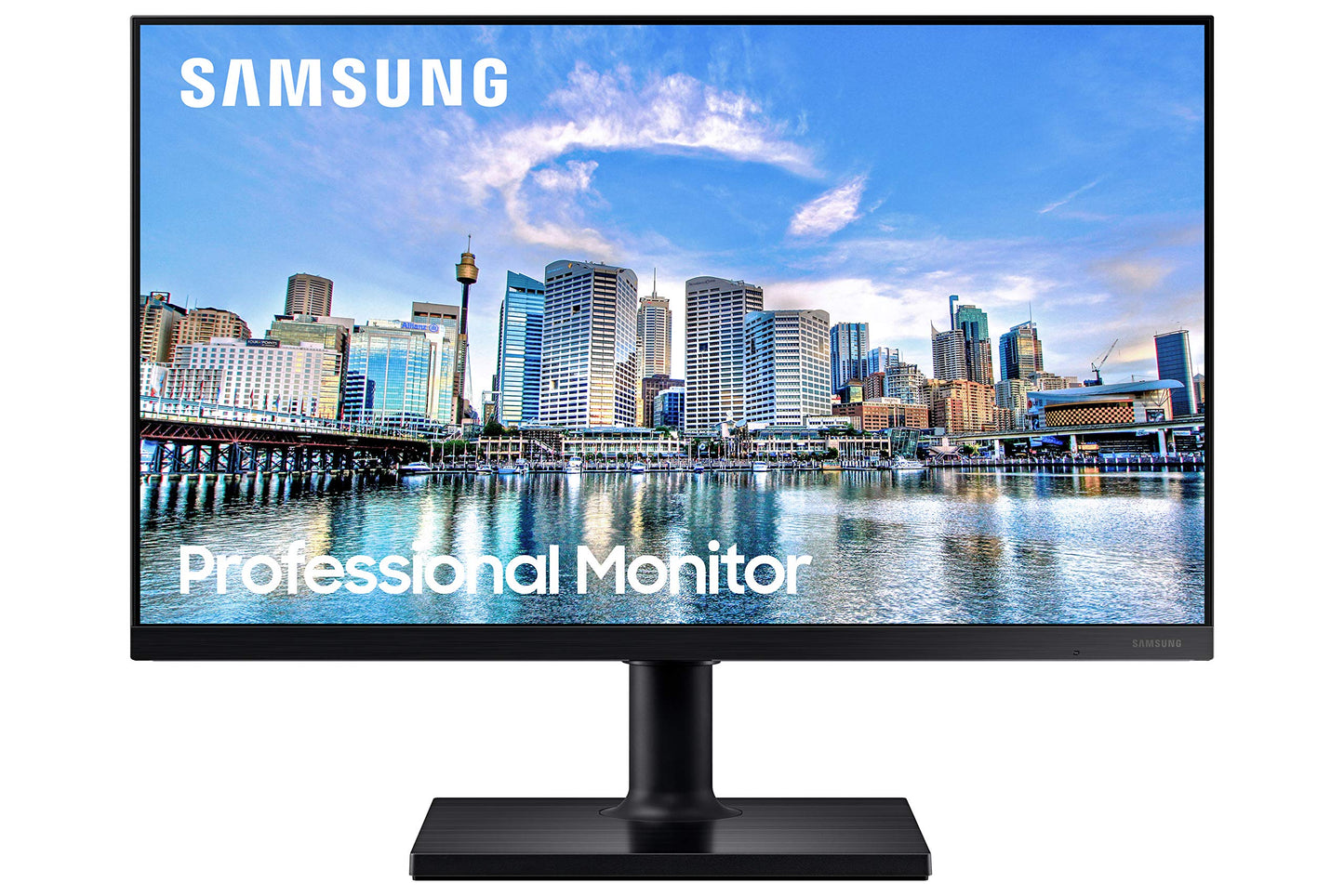 Samsung Ft45 Series 24-Inch Fhd 1080P Computer Monitor, 75Hz, Ips Panel, Hdmi, Displayport, Usb Hub, Built-In Speakers, Height A