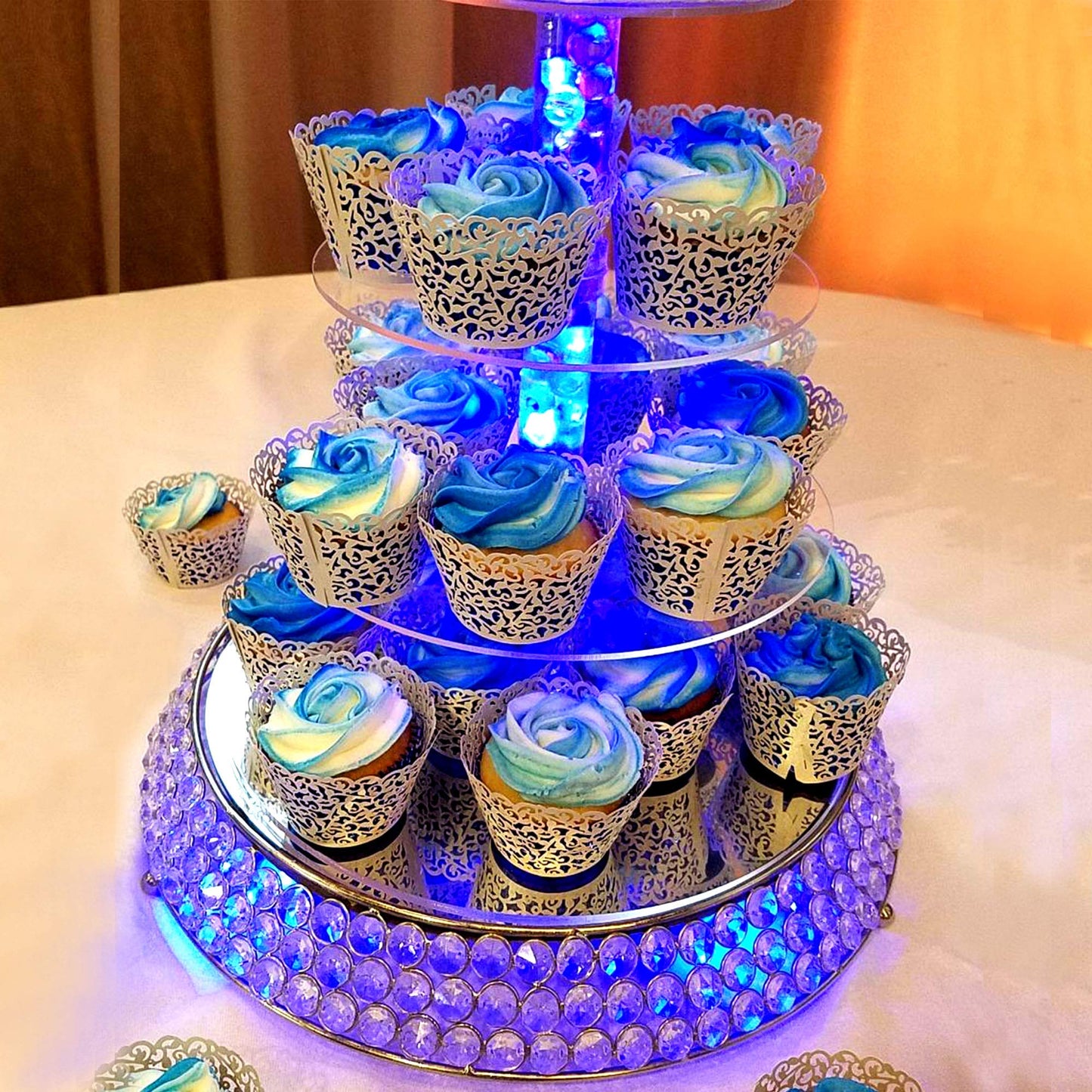 Neo LOONS? Blue Round LED Balloon Light - 100 Pcs for Party & Wedding Decoration
