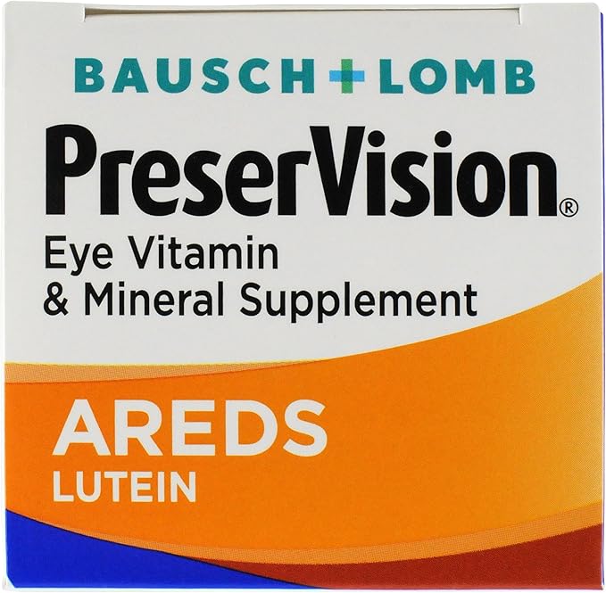 PreserVision AREDS Eye Vitamins for Macular Health, Multivitamin with Lutein, Vitamins C & E, Zinc, and Copper Supplements for Vision & Ocular Support, 120 Softgels