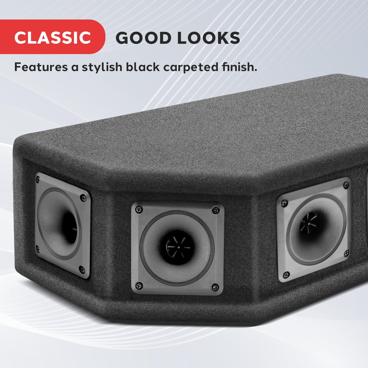 Pyle-Pro 6 Way Dj Speaker System, 300 Watt Peak Power, 150 Rms, Six 2.5 Inch Piezo Horn Tweeters, 8 Ohm Impedance, Full Range Au