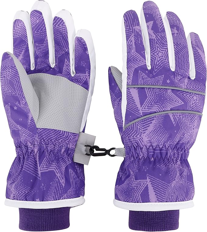 LULLABY KIDS Cotton Kid's Windproof Waterproof Snow Ski Gloves