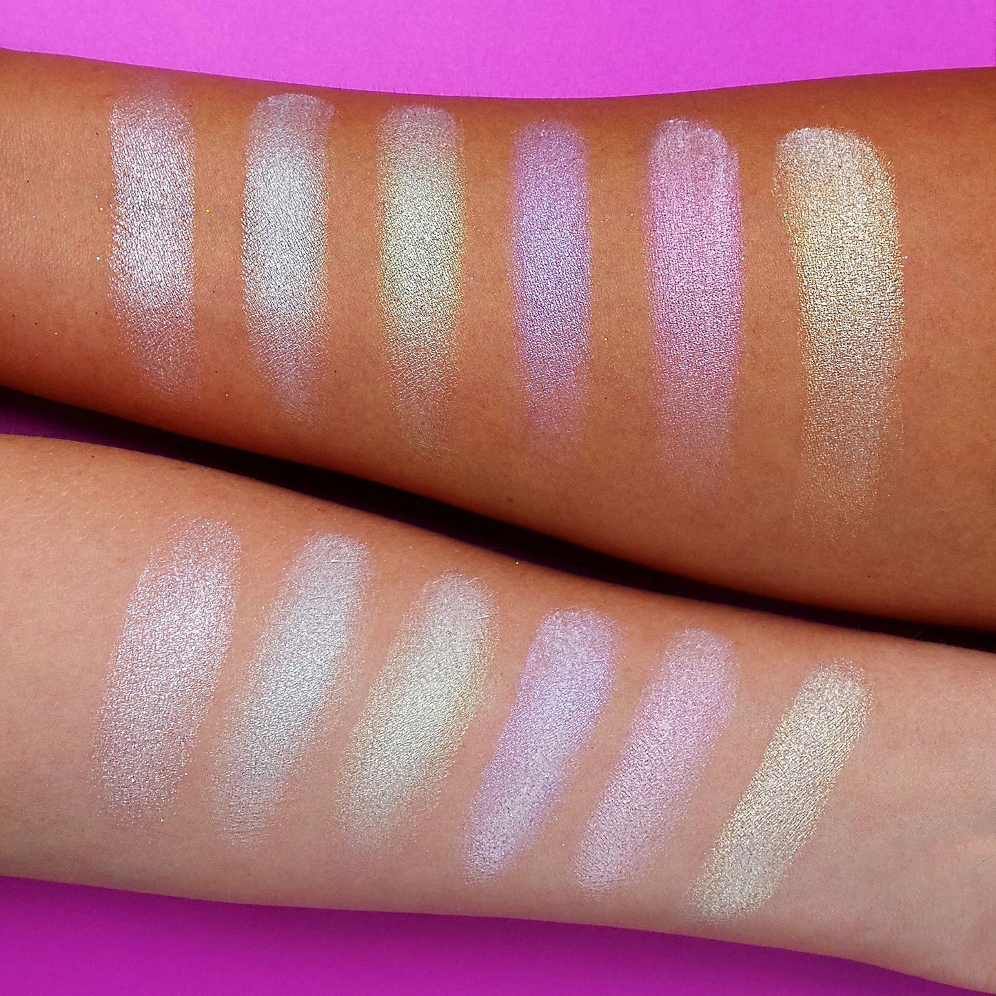 Angelic Glow Highlighter and Eyeshadow Palette by Rude Cosmetics for Women - 0.32 oz Makeup