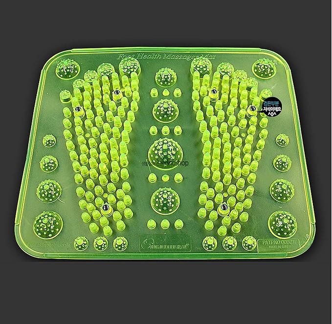 Reflexology Foot Massage Mat Stimulates Blood Circulation Acupressure Feet Massager Plate Board with Magnet (2. Foot Shape...