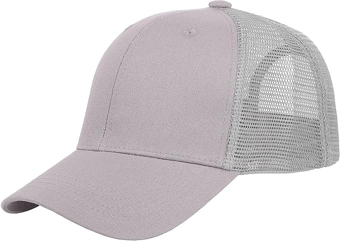 Falari Trucker Hat Baseball Cap Structured Plain Design 6 Panel, Adjustable Size