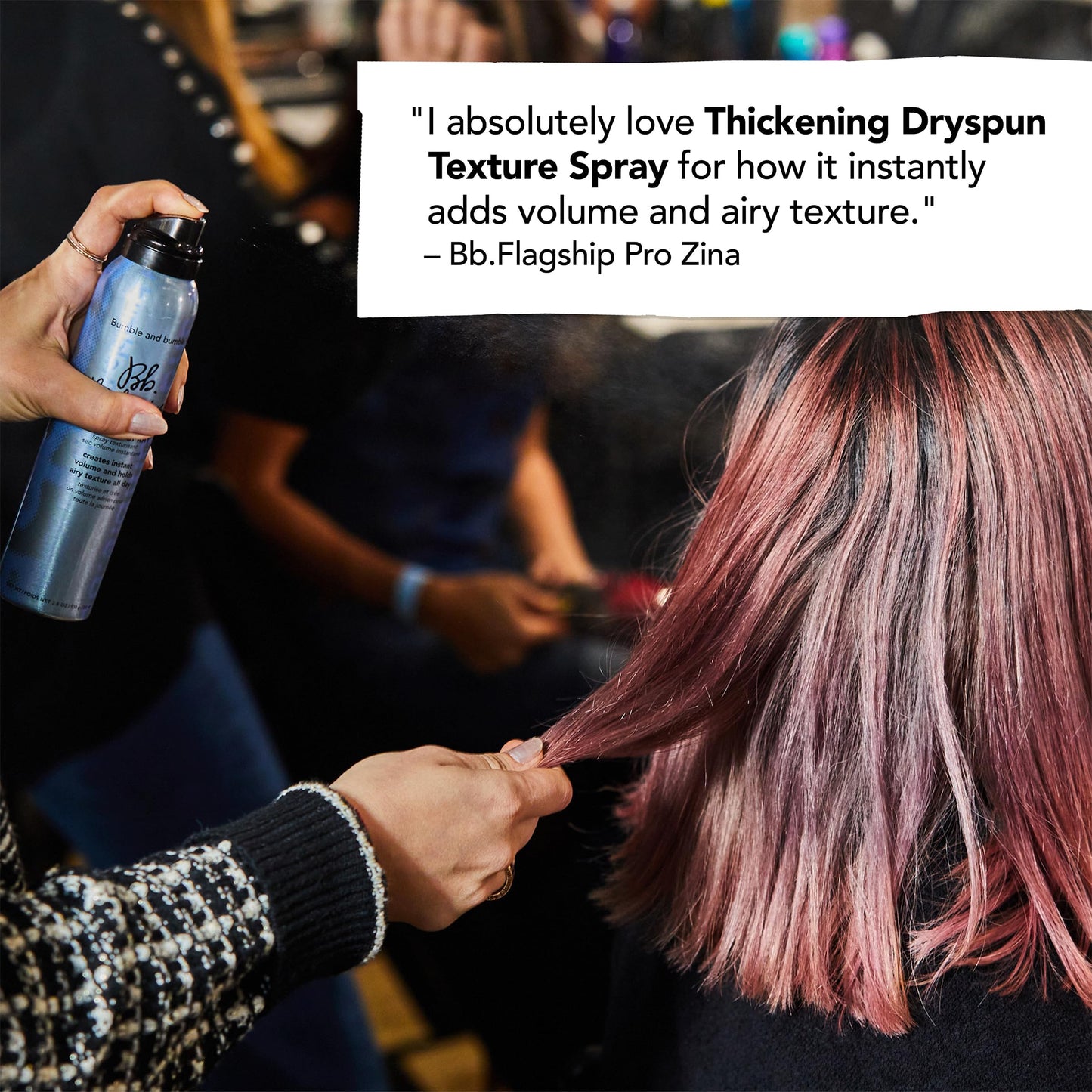 Bumble and bumble. Thickening Dryspun Texture Spray | Volumizing + Adds Texture | Straight to Wavy, 8.2 Ounce