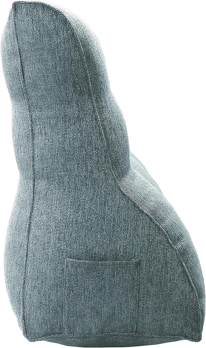 Daneey Multifunctional Headboard Pillow Full Heighten Headboard Wedge Pillow Bolster Pillow for Bed Reading Pillow Adult Back Pillow for Sitting in Bed Wedge Pillow Headboard with Washable Gray Cover