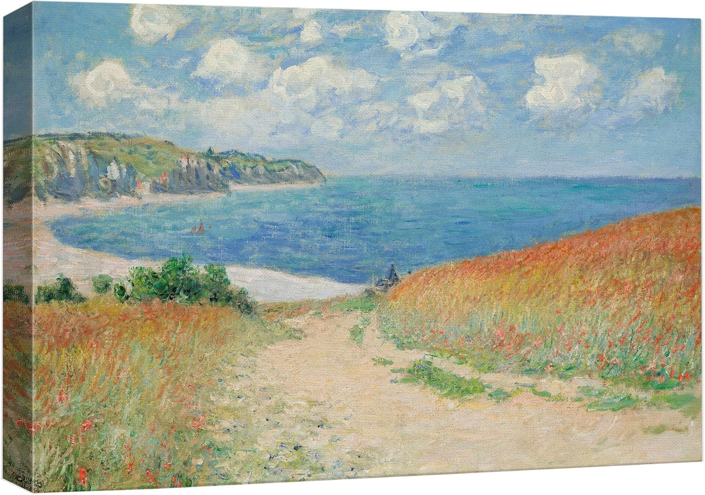 Path Through The Corn at Pourville by Claude Monet Giclee ped Gallery 12x18 inches