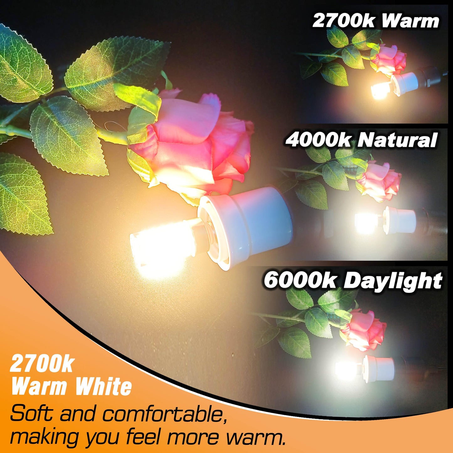 Heifymi E12 40 Watt Equivalent Led Light Bulbs 2700K Warm White 120Volt 450Lm 4W T6 C7 E12 Small Base Led Candelabra Bulb For Chandelier Pendant Ceiling Fan Lighting Wall Sconces  Non-Dimmable  4 Pack