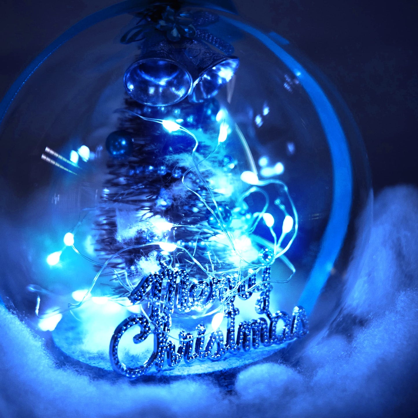 SmilingTown Fairy String Lights, 20 LED, 6.6FT, Battery Operated, Silver Copper Wire, Blue for DIY Party Decorations