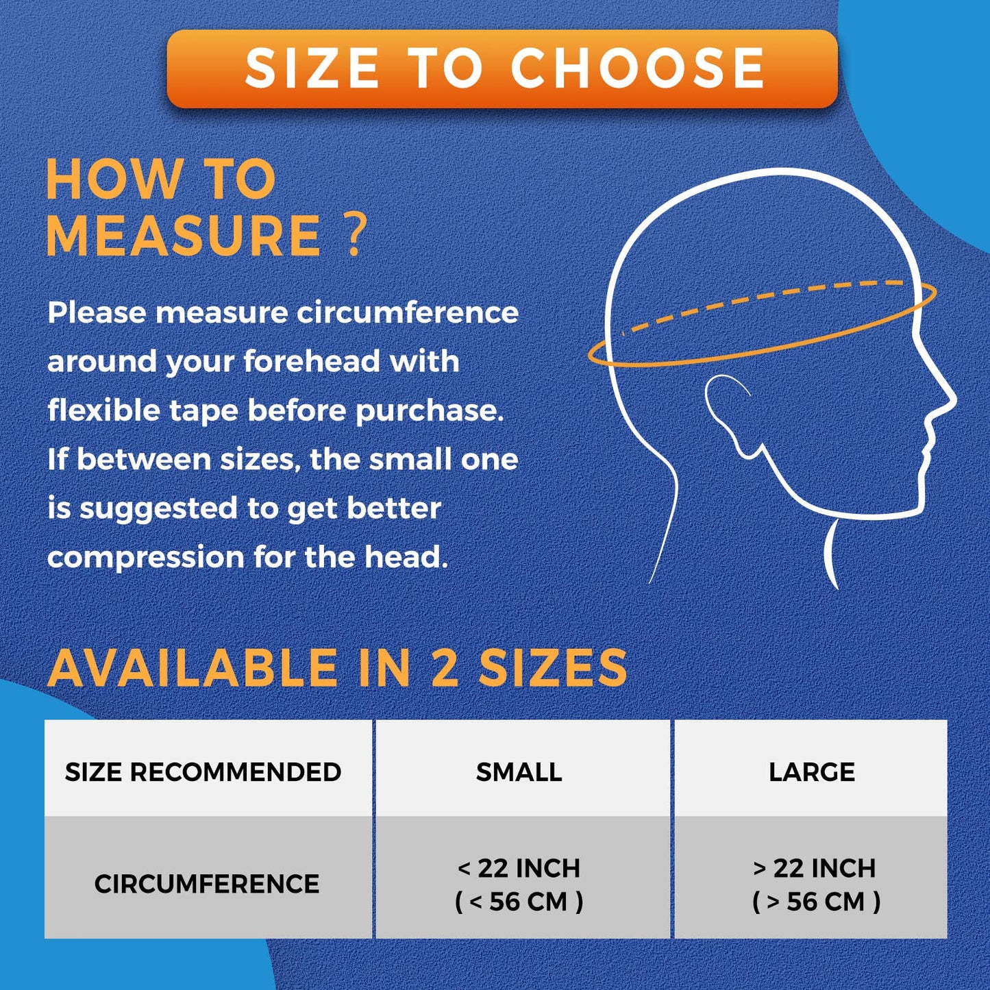 sticro Form Fitting Heated Headache Cap, 3 Temp Settings Steam Migraine Hat Heated Eye Mask for Dry Eyes, Sinus Pressure Relief, Tension Headache (Large)