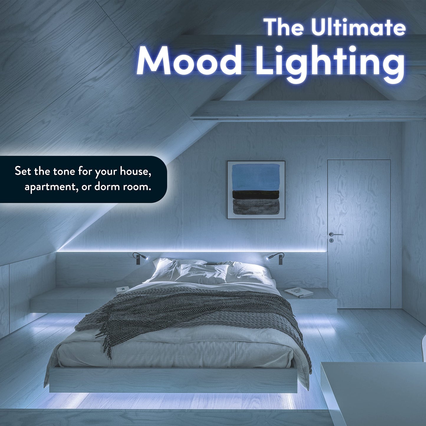 Power Practical Led Lights For Tv Backlight - Luminoodle  Usb Powered Tv Led Light Strip W/ Bias Ambient Lighting For Home Theater - True White - Size (24-29  Tv)