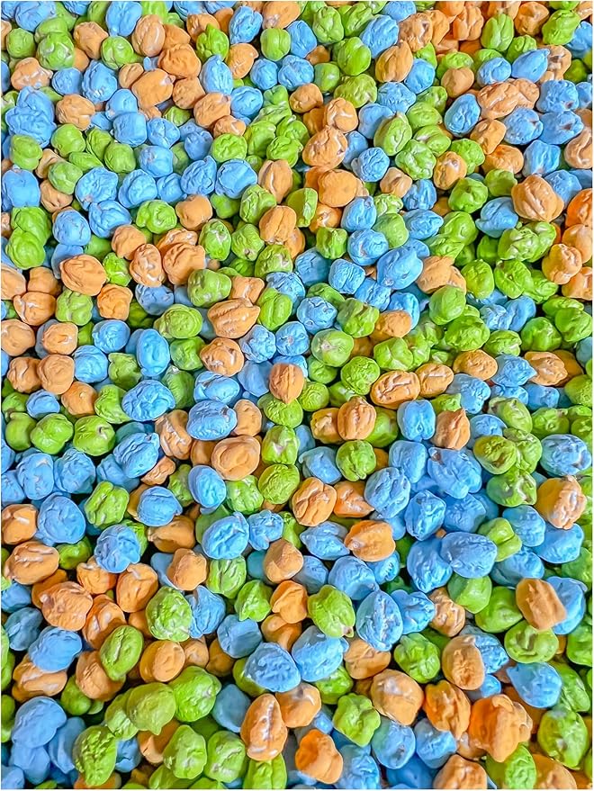Colored Chickpeas for Sensory Play and Sensory Bins - Many Different Seasonal Colors (2 Cups, Dinosaur)