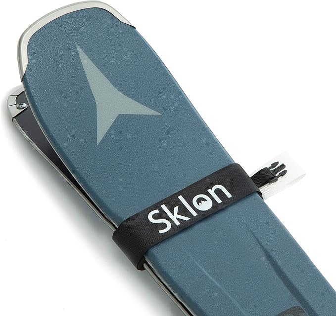 Sklon Ski Strap Fasteners - Rubber 2 Pack Carrier - Securely Transport Your Skis - Ski Accessories Great for Carrying Ski ...
