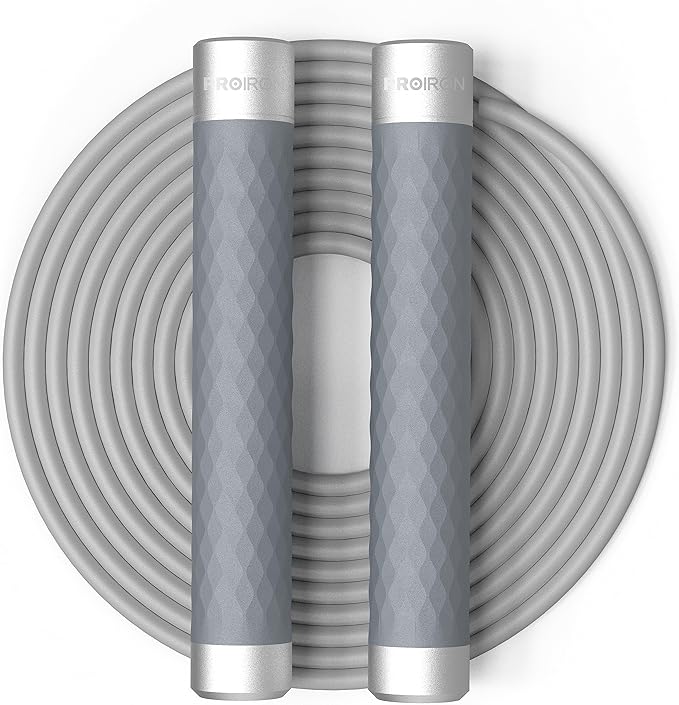 PROIRON Jump Rope Double Weighted Skipping Rope 360° Swivel Ball Bearings Tangle-Free Double Fat Burning with Aluminum Han...