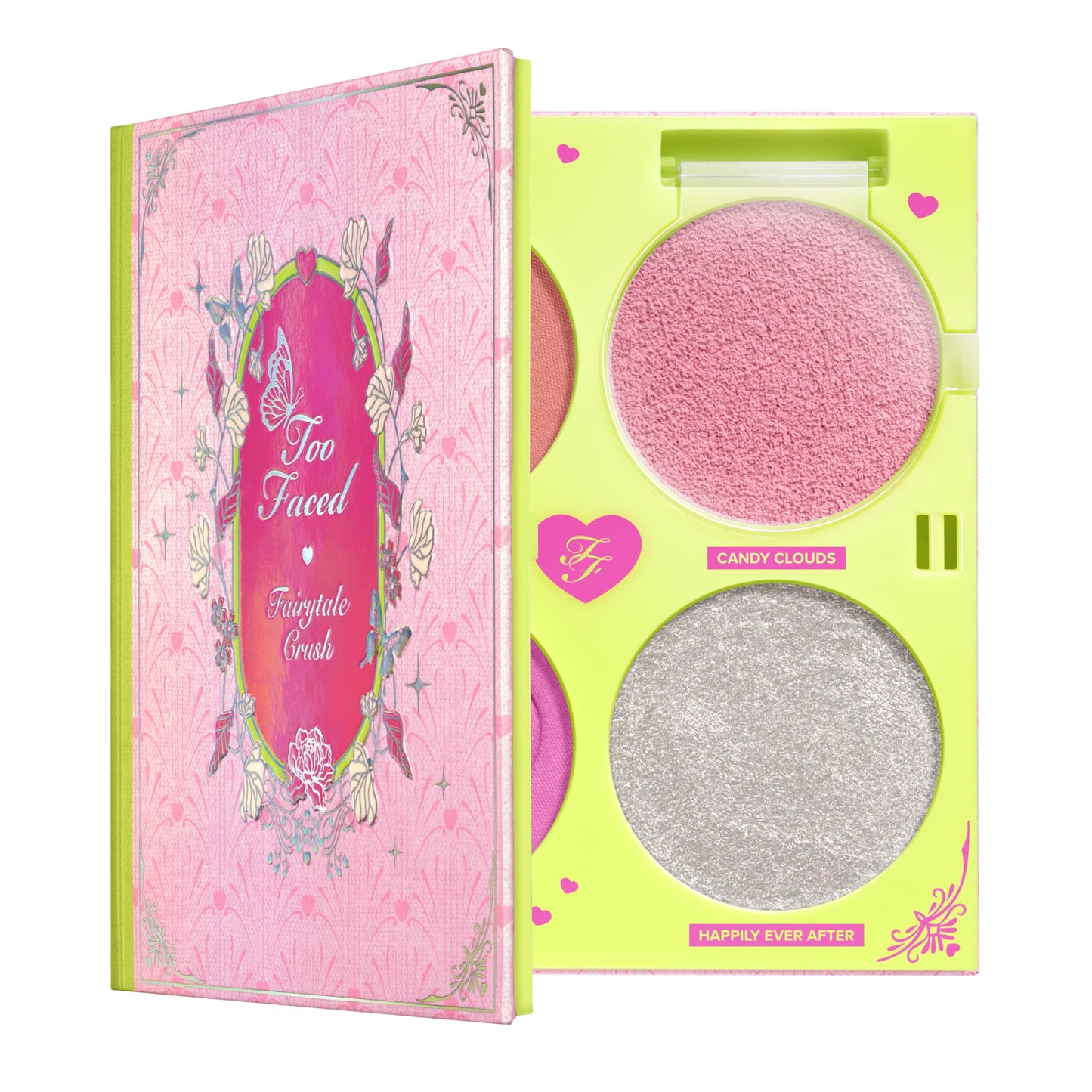 Too Faced Fairytale Crush Blush & Highlighter Set | Moon Crush Highlighter + Cloud Blush Face Palette Gift Set