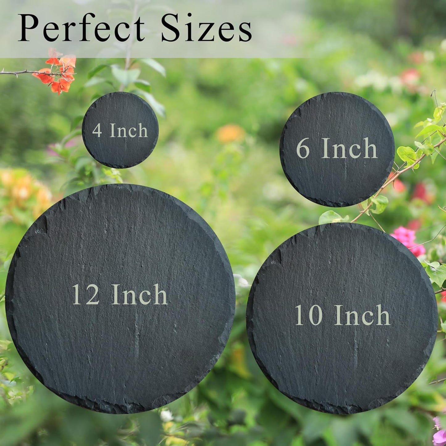 Personalized Pet Memorial Stone for Dogs and Cats | Custom Laser-Etched Weatherproof Garden Grave Marker | Natural Stone Bereavement Headstone Sympathy Gift | 4, 6, 10, or 12 Inch Heart or Circle Shape (A12)