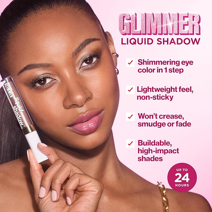 REVLON Glimmer Liquid Shadow, Smudge-Proof Shimmer Eyeshadow Makeup, Long Lasting, High Pigment, 204 Rock-IT