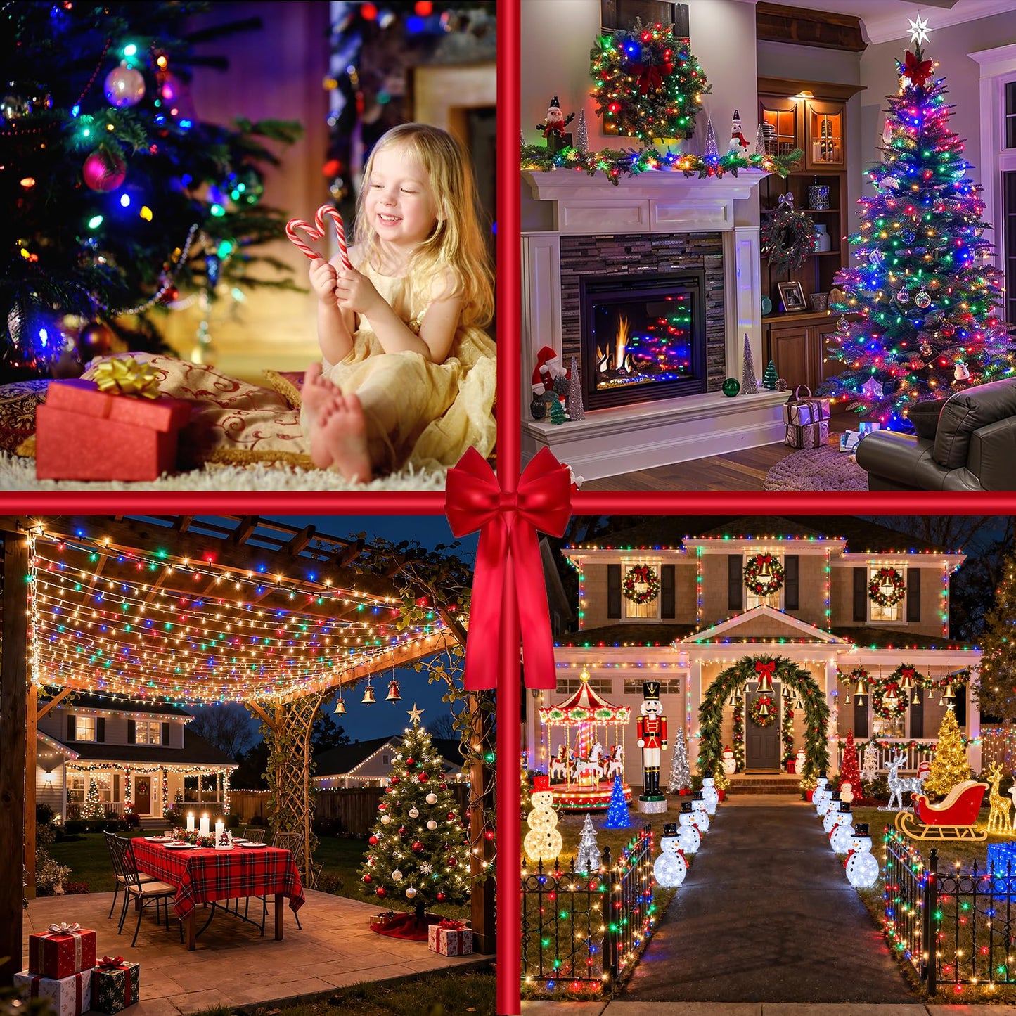 300 Led Indoor String Lights With 12 Modes  Green Wire Connectable Christmas Tree Lights With Timer  Dimmable Twinkle Fairy Lights  75Ft Led Lights For Bedroom Outdoor Home Patio Party  Multicolor