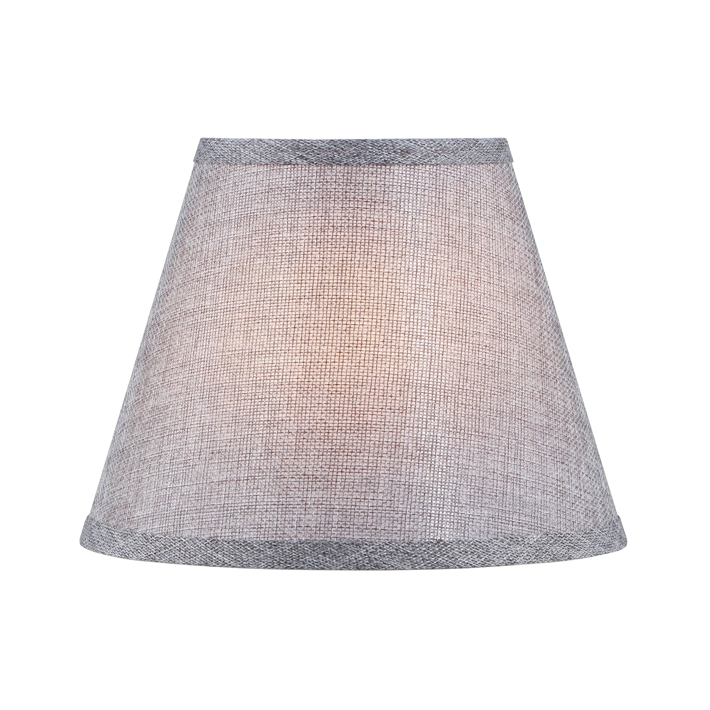 Aspen Creative Hardback Empire Uno Lamp Shade, Charcoal Grey, 5 Top X 9 Bottom X 7 Slant, Model 56034, Linen Material