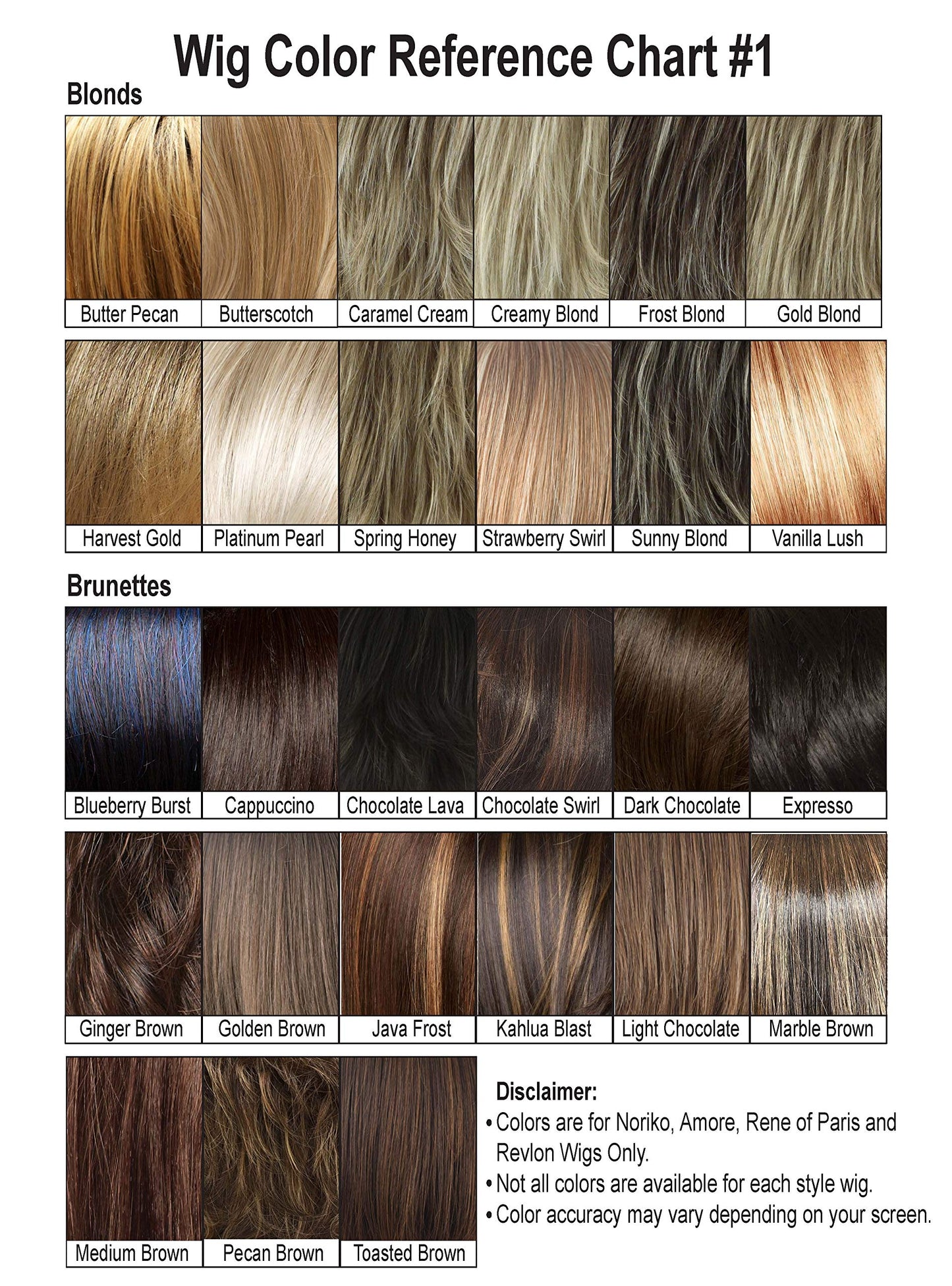 Noriko Sky Synthetic Wig by Rene of Paris and Wig Lift Comb - Toasted Brown - Bundle 2 Items