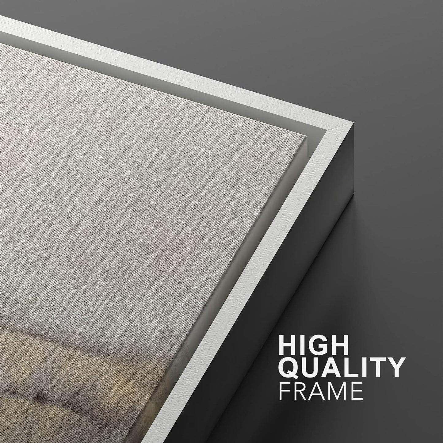 SIGNWIN Framed Canvas Print Wall Art Set Grunge Duotone Tan Landscape Abstract Shapes Illustration Modern Art Decorative Nordic Chic Relax/Zen for Living Room, Bedroom, Office - 24"x36"x2 White