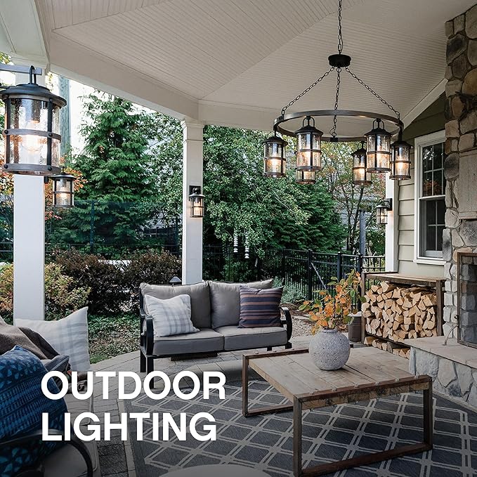 Hinkley Atlantis Extra Small Up/Down Wall Mount Outdoor Lantern - Aluminum, Etched Glass Lens, Integrated LED, Dark Sky - Titanium Finish