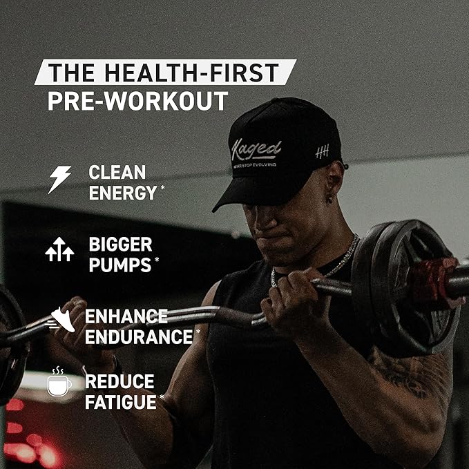 Kaged Original Pre Workout Powder Orange Krush Pre-Kaged Formulated with Creatine, Beta Alanine, Pure Caffeine 20 Servings