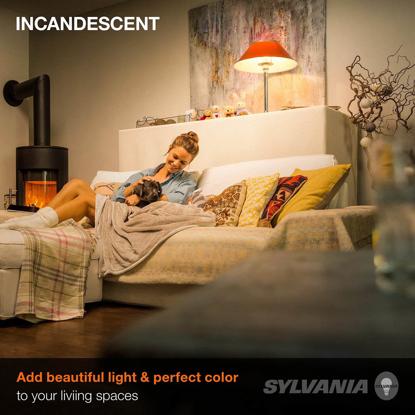 LEDVANCE Sylvania Incandescent Light Bulb, 25W A19, Dimmable, Medium Base, 160 Lumens, 2850K, Soft White - 2 Pack (10562)