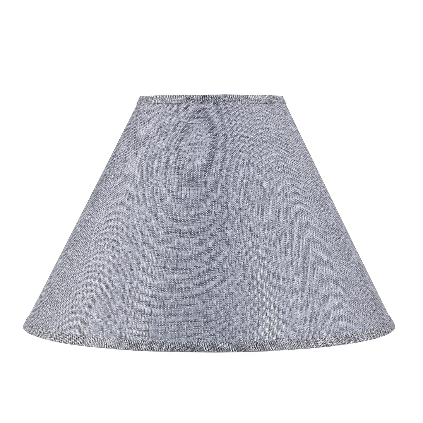 Aspen Creative Lamp Shade, Transitional Hardback Empire, Steel Gray, 18in wide, Model 32774, Material: Burlap