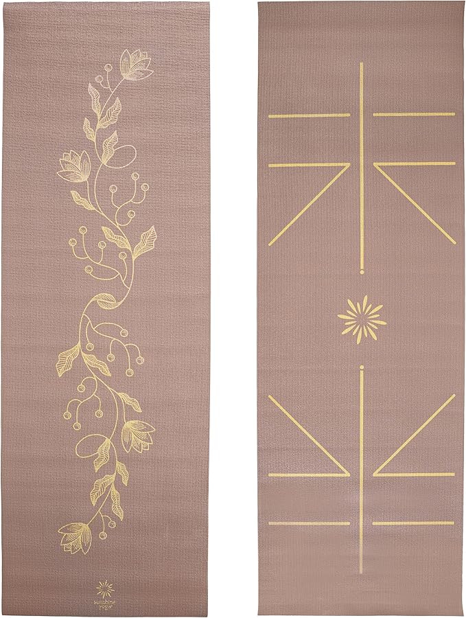 Ascend Yoga Mat - Premium 6mm Thick, 72" x 24", Solid or Reversible Print, Non Slip, Tear Resistant, Workout Mats for Pila...