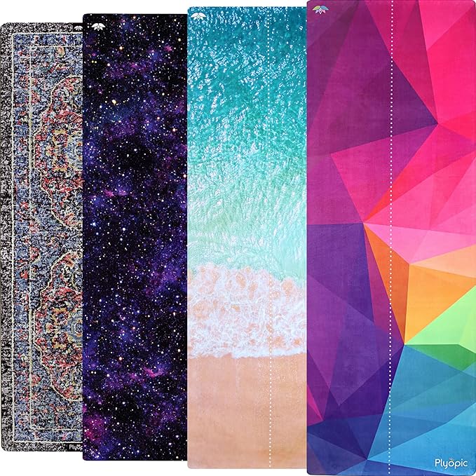 Plyopic. All In One Yoga Mat | Luxury Sweat-Grip Mat/Towel Combo | Ideal for Yoga, Hot Yoga, Bikram, Pilates, Workout & Ex...
