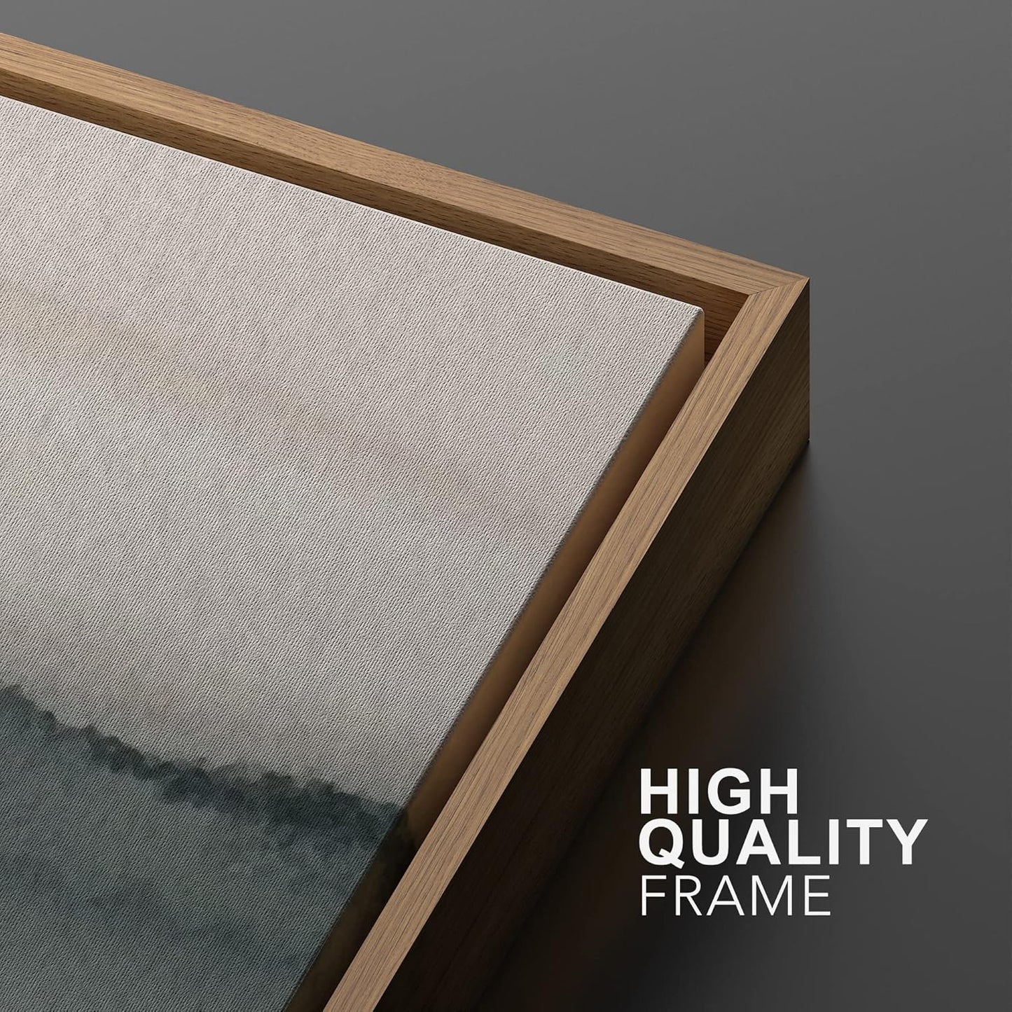 SIGNWIN Framed Canvas Print Wall Art Set Duotone Gray Pastel Landscape Abstract Shapes Illustration Modern Art Decorative Nordic Chic Relax/Zen for Living Room, Bedroom, Office - 24"x36"x2 Natural