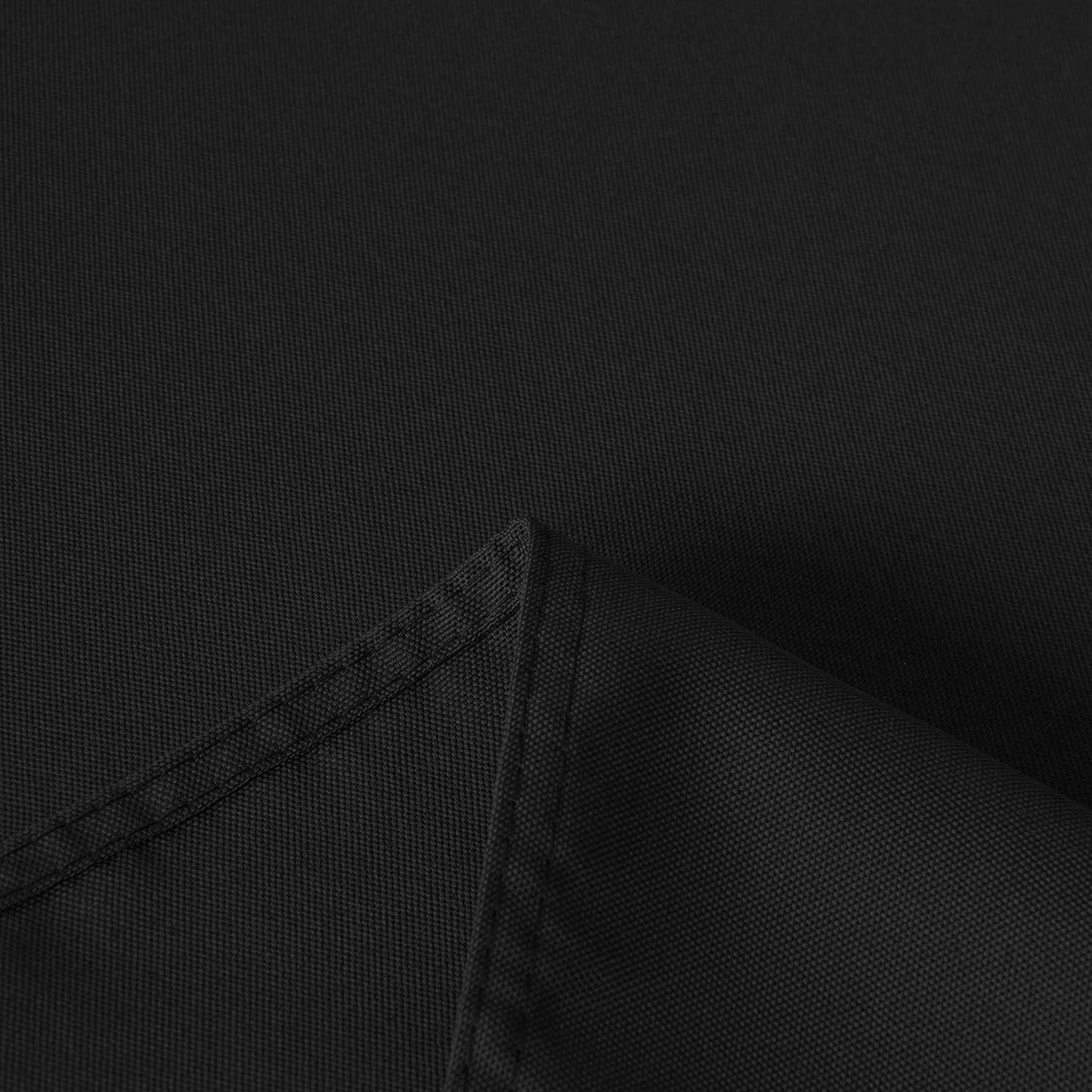sancua Rectangle Tablecloth - 90 x 132 Inch - Water Resistant Spill Proof Washable Polyester Table Cloth, Decorative Fabric Table Cover for Dining Tables, Buffet Parties and Camping, Black