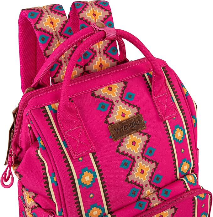 Montana West Wrangler Callie Diaper Bag Backpack with Stroller Straps Multifunction Baby Travel Bag WG2204-9110HPK