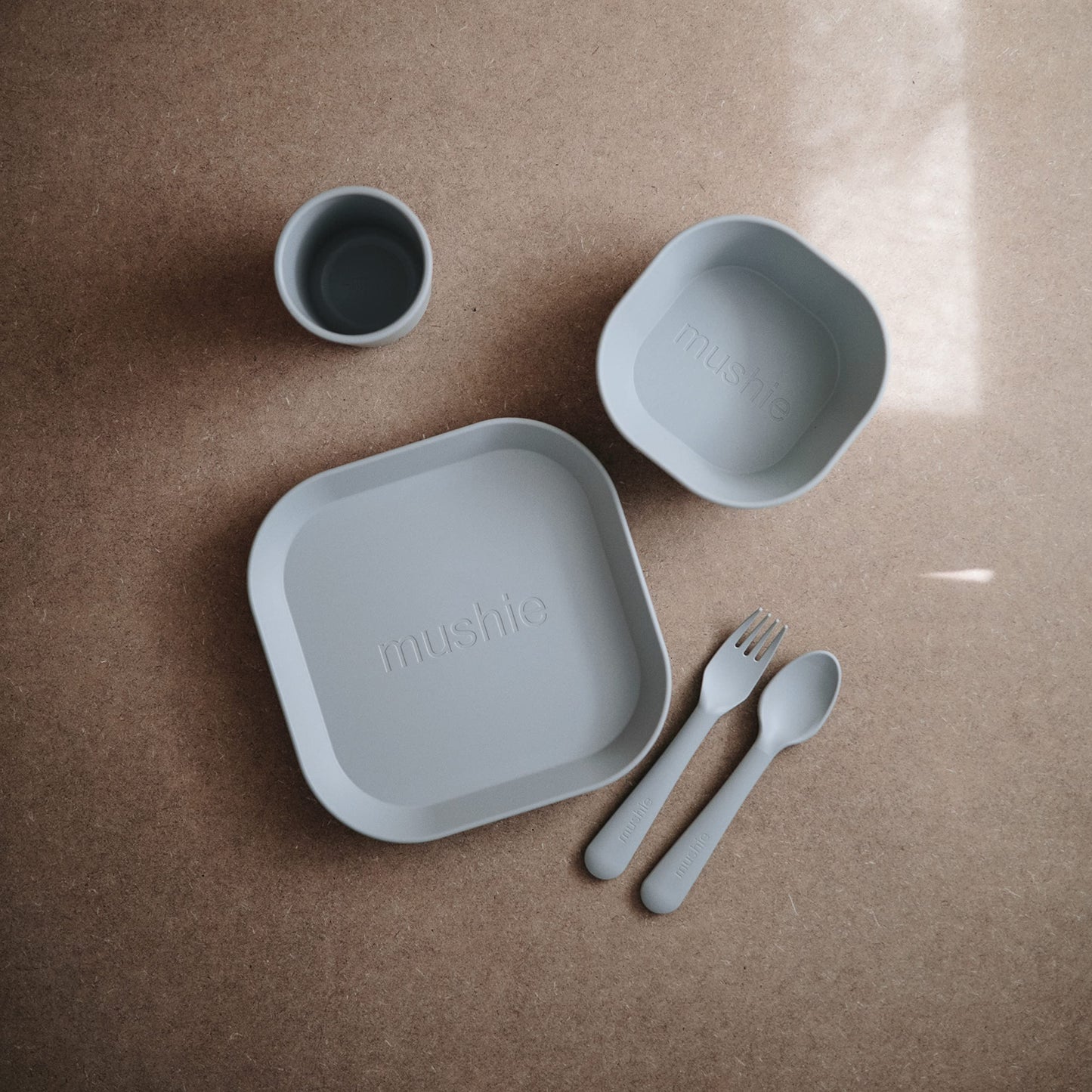 mushie Dinnerware Cups For Kids | Made in Denmark, Set of 2 (Cloud)