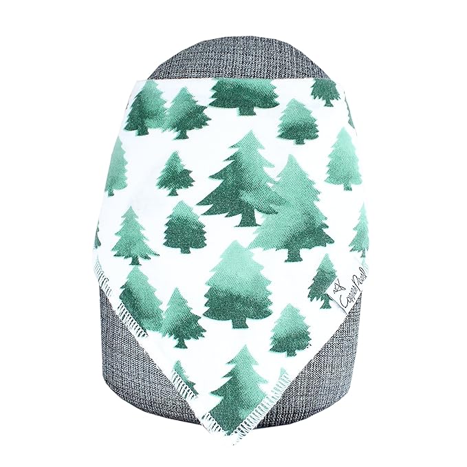 Copper Pearl Baby Bandana Drool Bibs for Drooling and Teething 4 Pack Gift Set Woodland, Soft Set of Cloth Bandana Bibs for Any Baby Girl or Boy, Cute Registry Ideas for Baby Shower Gifts