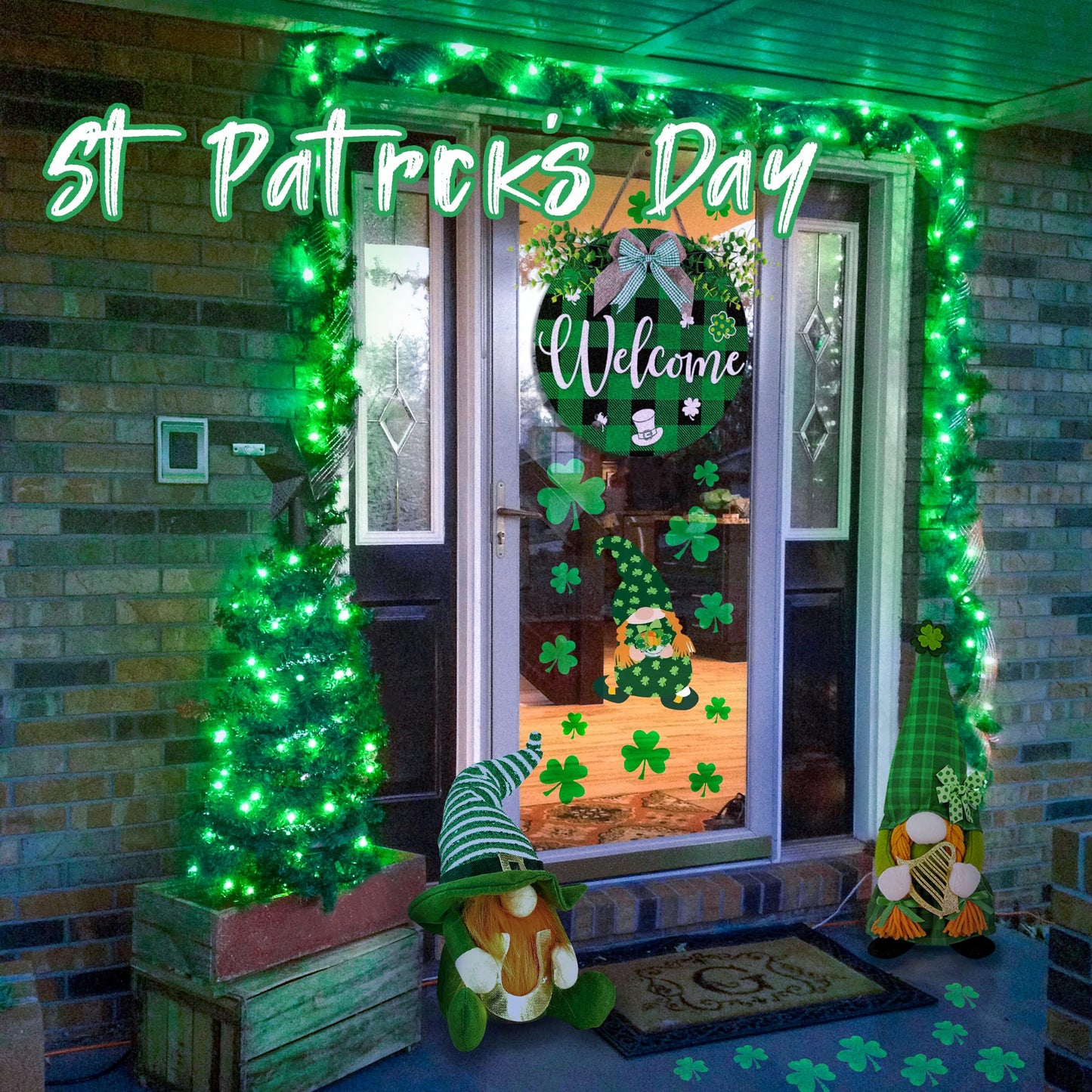 Hopolon 50 Count St. PatrickS Day Mini Lights - 13Ft Green Wire, Copper, Indoor/Outdoor Holiday Decor (2 Pack)