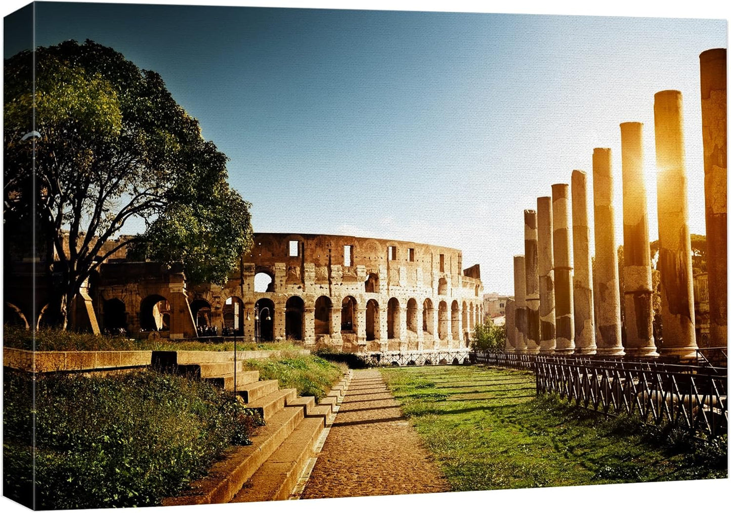 Canvas Prints Wall Art - Colosseum in Rome, Italy - 32" x 48"