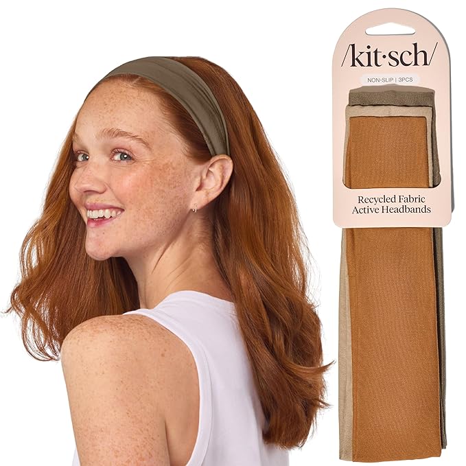 Kitsch Headbands for Women Non Slip - Running Headbands for Girls, Ideal for Working Out, Yoga, Gym, or Lounging | Stretch...