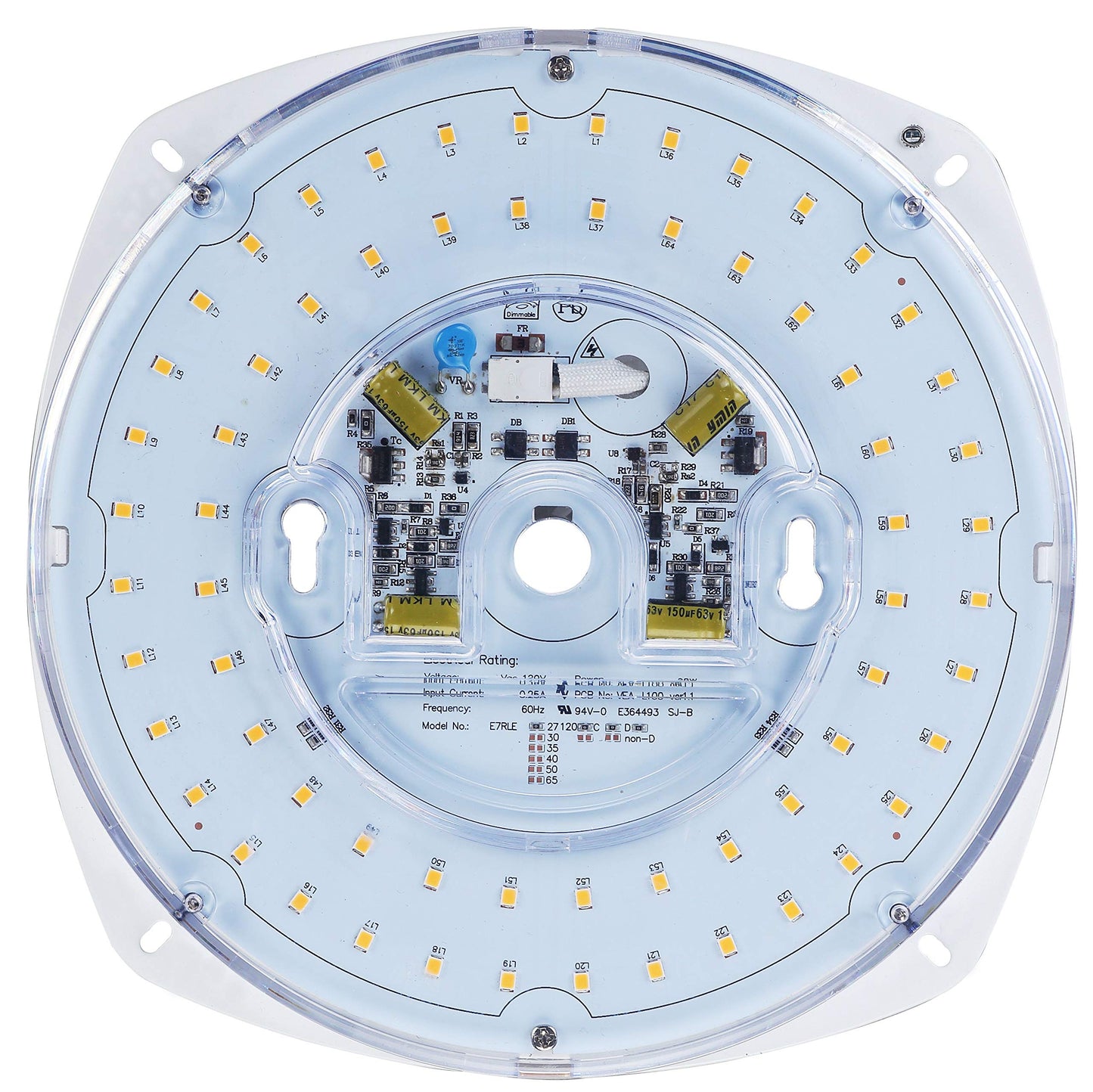 Silverlite Dimmable Led Light Engine, 7 Pcb, 28W, 3000K, Cri90, Retrofit Kit For Ceiling Lights, Model 43219-79471