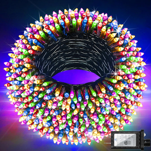 750 Led 240Ft Christmas String Lights Outdoor With 12 Lighting Modes  Green Wire Christmas Lights With Timer & Dimmable  Waterproof Plug In Fairy Lights For Room Party Home Patio Xmas  Multicolor
