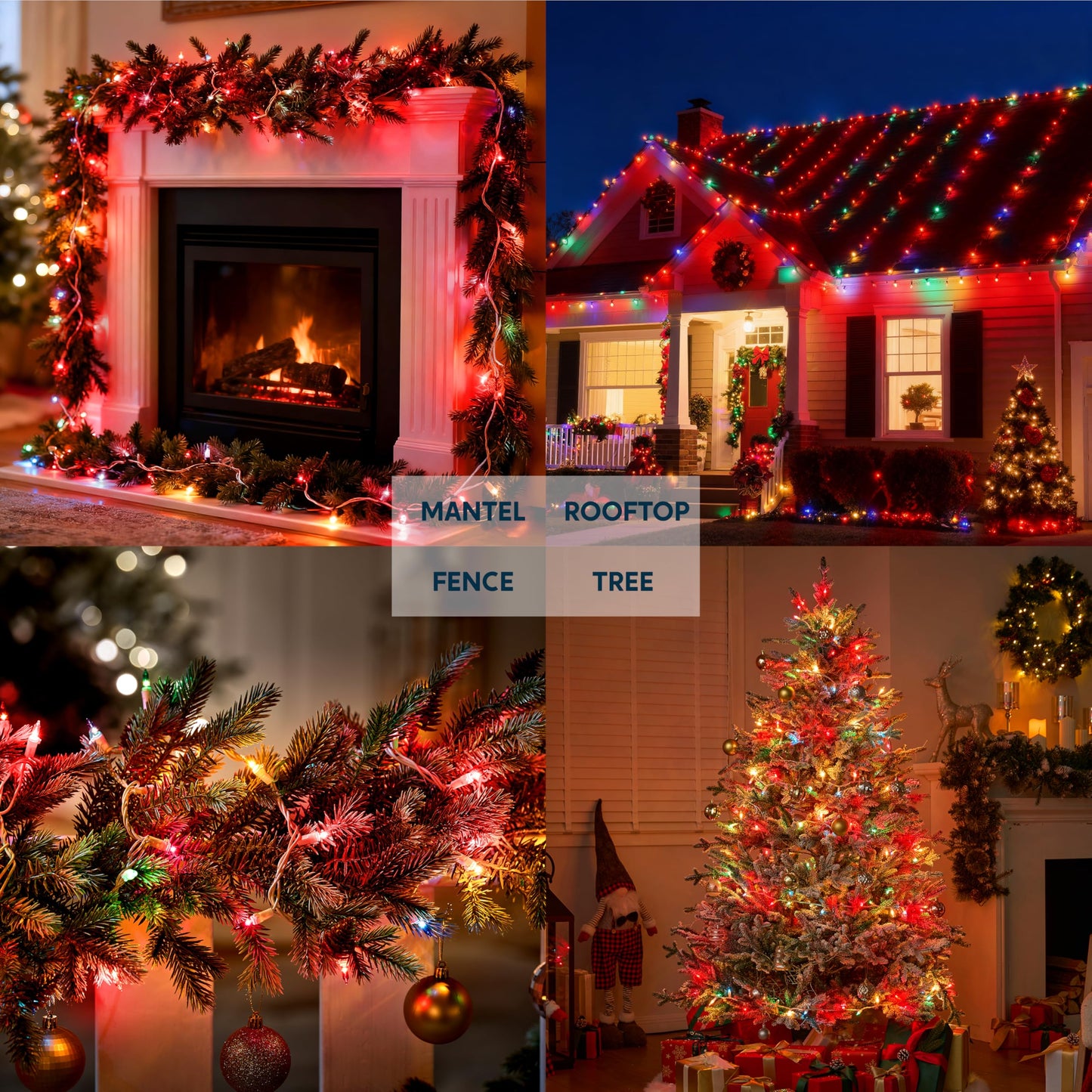 Joiedomi 100 Count Mini Red Christmas String Lights, 21.4Ft Indoor Fairy Lights With White Wire For Holiday Decor, Model 31991