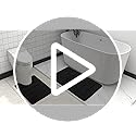 Buganda Memory Foam Bath Mat, 30" x 20", Ultra Soft and Non-Slip Bathroom Rugs, Water Absorbent and Machine Washable Bath ...