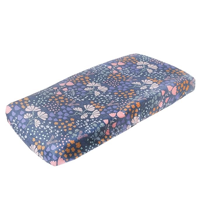 Copper Pearl Premium Knit Changing Pad Cover Soft, Stylish, and Universal Fit for All Standard Diaper Changing Pads, Trendy Design Changing Pad Covers, Meadow