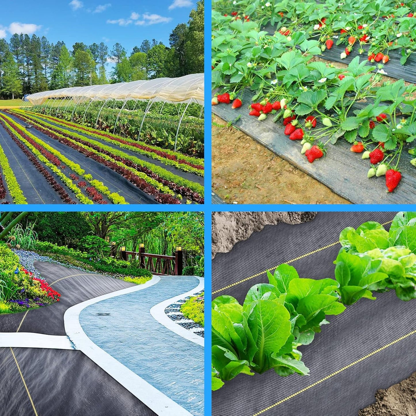 4ft x300ft Black Weed Barrier Landscape Premium Fabric-Heavy Duty Woven Ground Cloth with Superior Permeability Weed Control Convenient Design