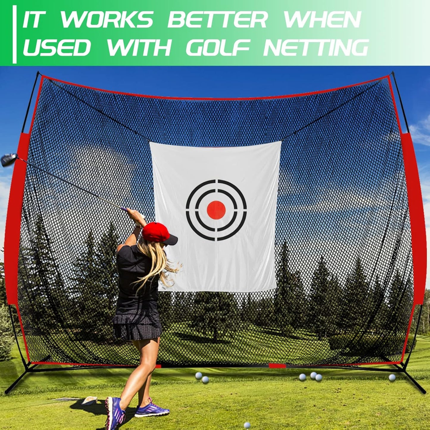 Golf Net Target Replacement, Practice Training Target for Backyard, Indoor Outdoor Use