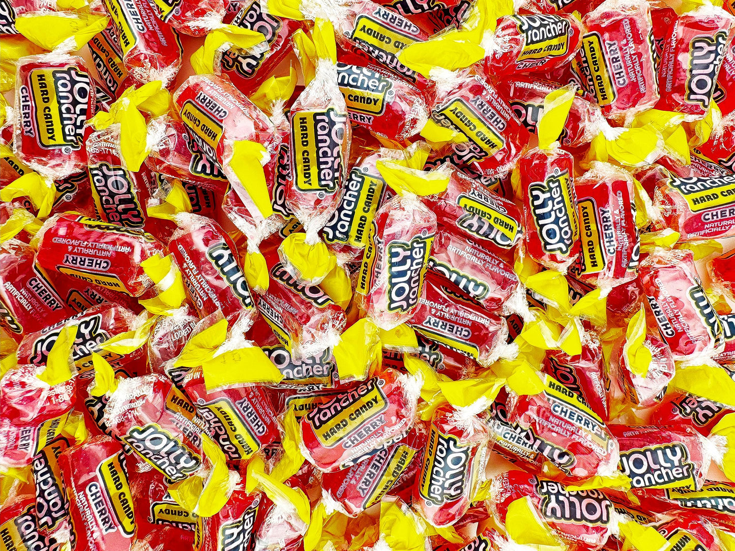 CHERRY JOLLY RANCHER Hard Candy Original Flavor 2 lb - Bulk Bag  Individually Wrapped (148 Pieces)